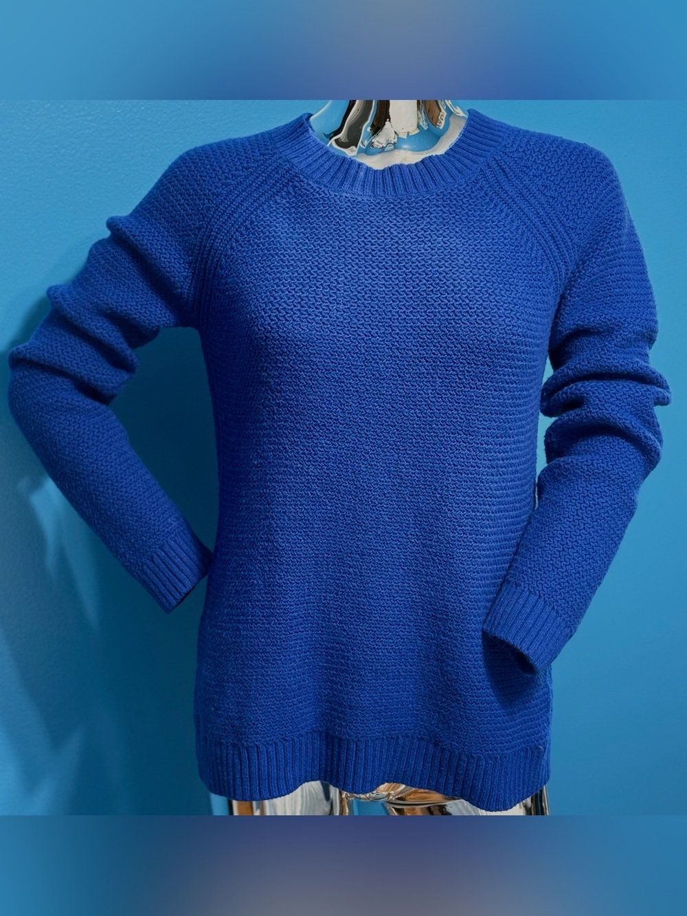 Talbots Women’s Crewneck Sweater - Cobalt Blue M